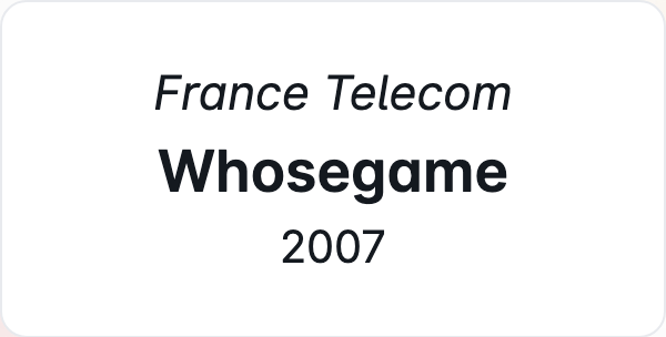 France TelecomWhosegame